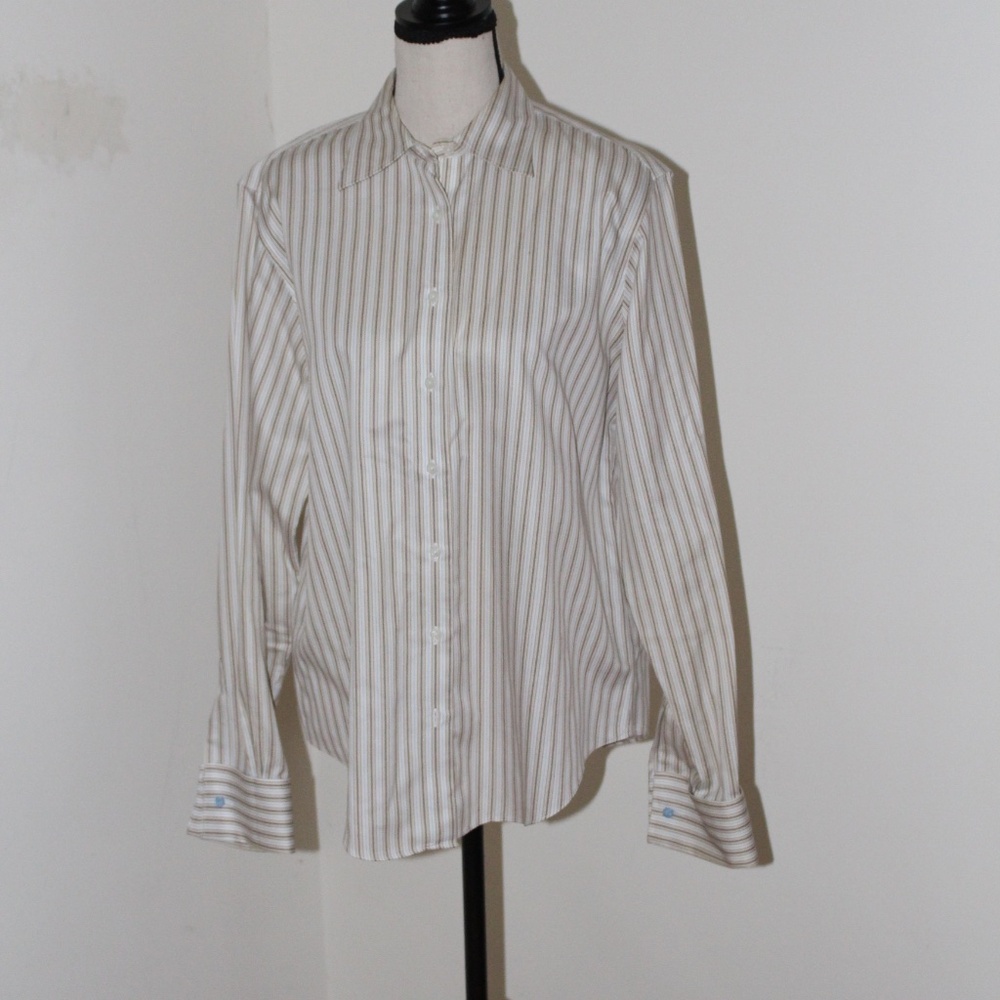 Brooks Brother, Semi Fitted Non Iron button down striped shirt
